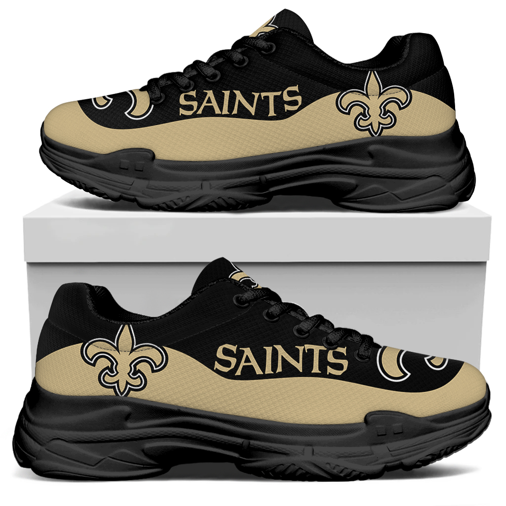 Men's New Orleans Saints Edition Chunky Sneakers With Line 001